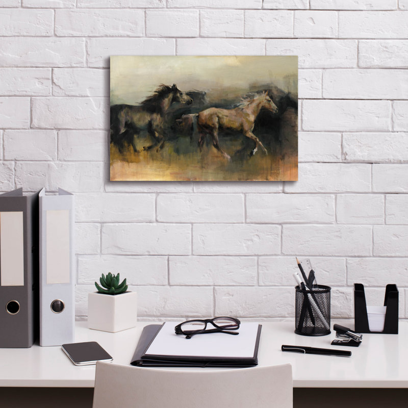 Art mural sur toile Epic Graffiti «Roamo The West» par Marilyn Hageman, H 12 po x l 18 po x P 0,75 po