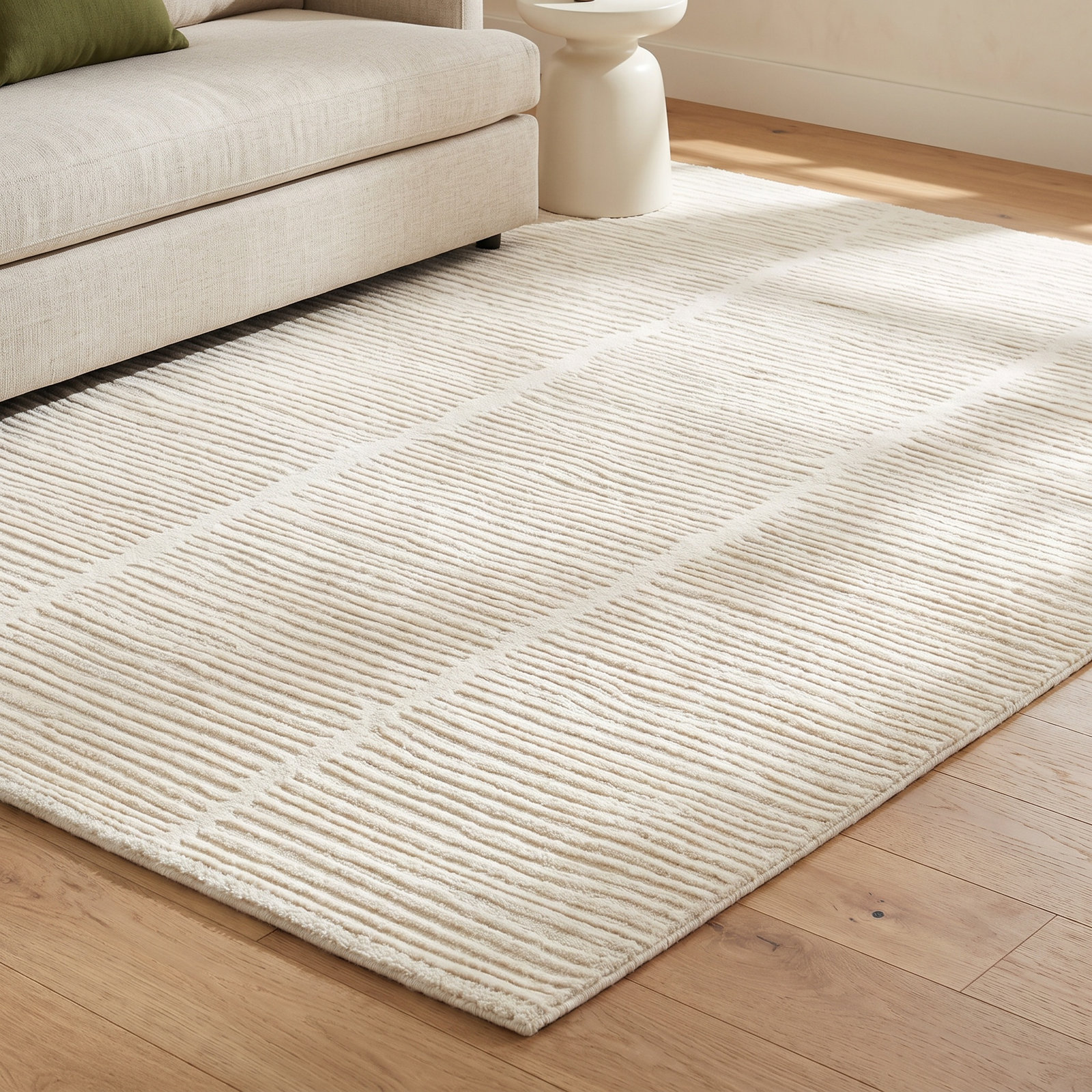 Elayne Hand-Knotted Abstract Rug, Rectangle 5'3" x 7'6"