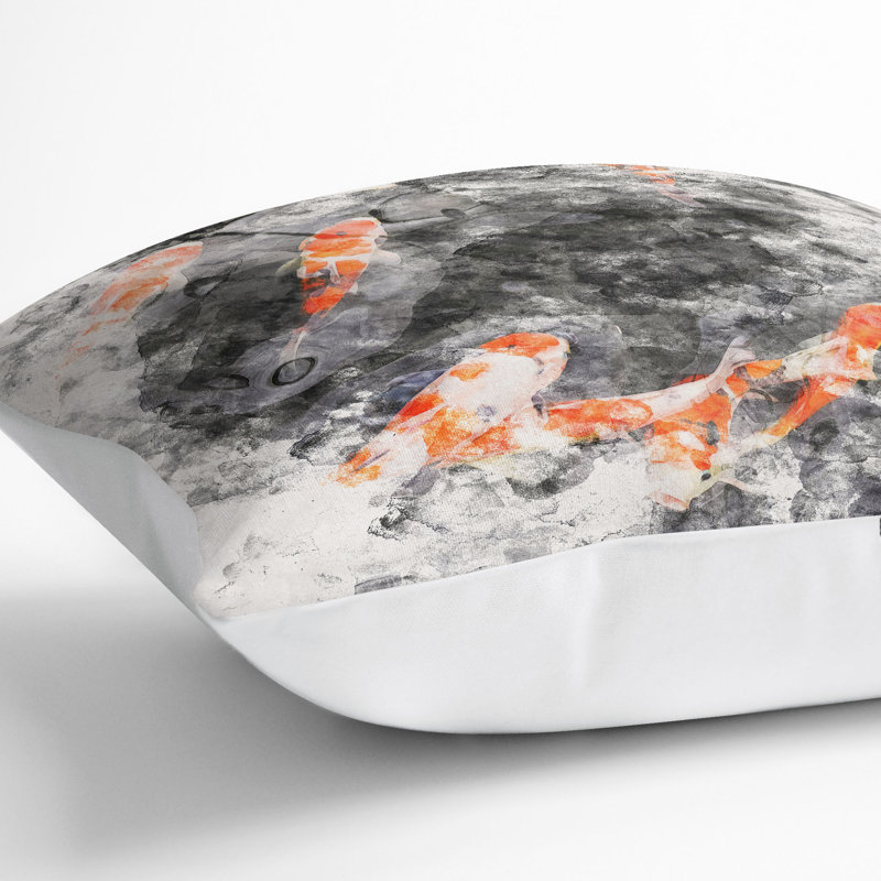 Square Throw Cushion, White, 40cm H x 40cm W x 15cm D
