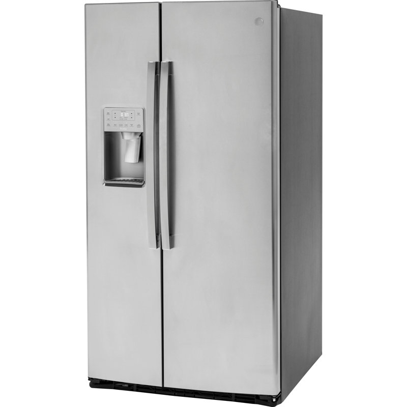 35.75" Side by Side 25.3 cu. ft. Energy Star Refrigerator with Fingerprint Resistant Finish