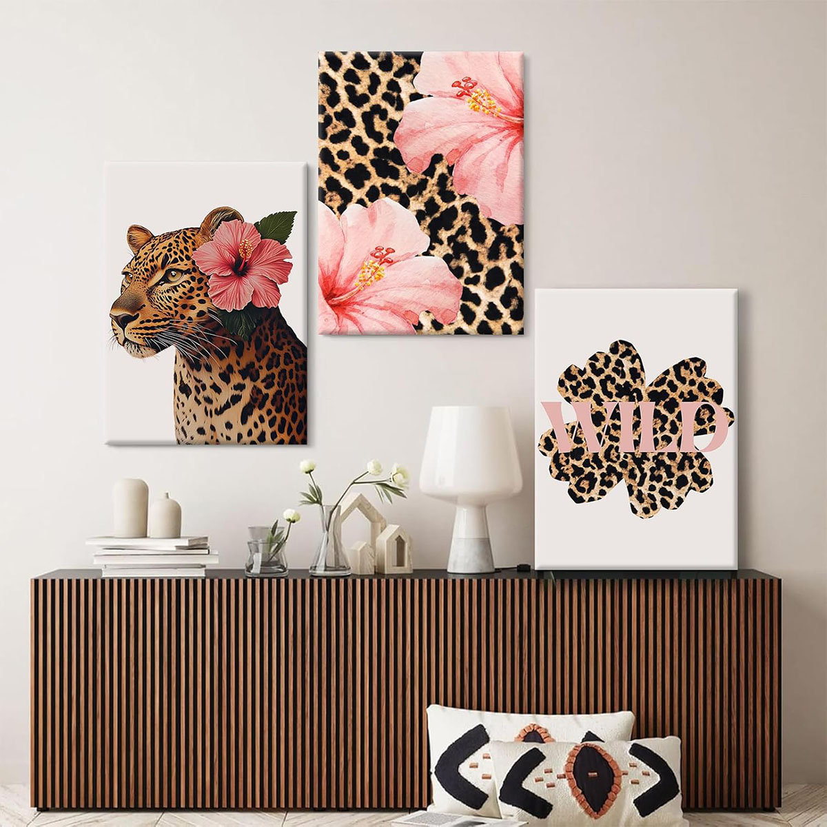 Canora Grey Trendy Leopard Wall Art Cheetah Print Room Decor Leopard ...
