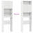 Washing Machine Cabinet 25.2X9.4X74.8" Engineered Wood-1260381670