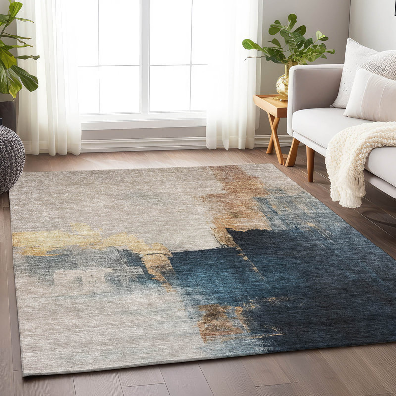 Tapis Chayil avec envers antidérapant, Rectangle 5 pi x 7 pi 6 po