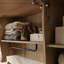 Armoire de base + armoire murale | Design sans poignée et support en métal