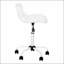 Chaise de bureau ergonomique pivotante à hauteur réglable pour enfants, conception moderne avec siège rembourré et support pour le bas du dos