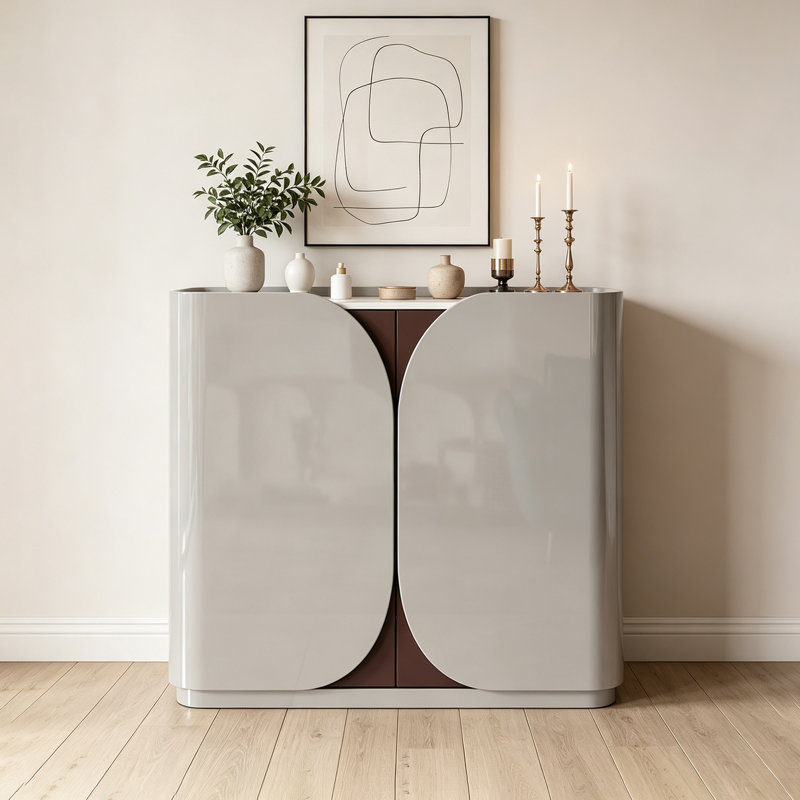 Armoire d'appoint Minimalist, Light Gray