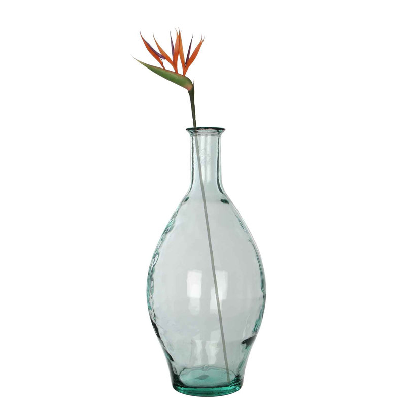 Akers Glass Floor Vase, Transparent, 60 cm H x 28 cm W x 28 cm D