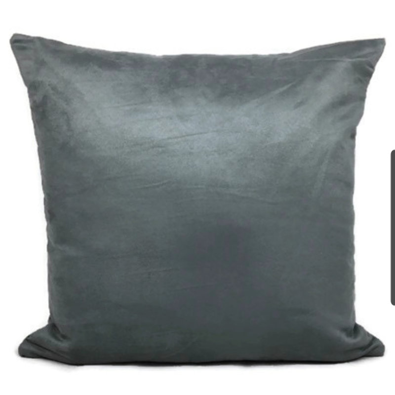 Square Cushion Cover, Blue/Grey