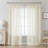 Couey Farmhouse Striped Sheer Rod Pocket Curtain Pair-107099056-107099055