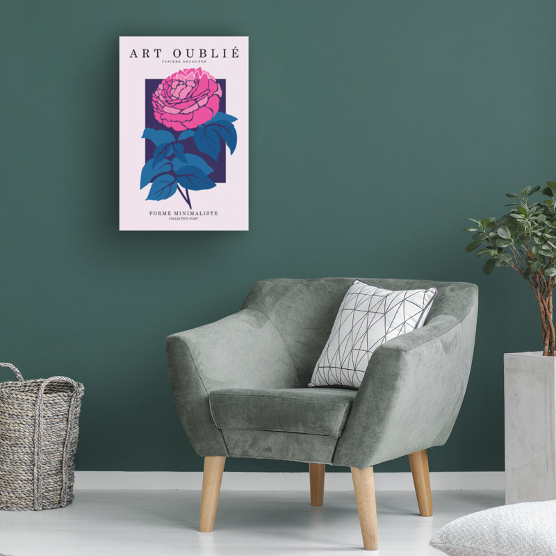 Art sur pivoine bolognaise Incado fuchsia, H 19 po x l 12 po