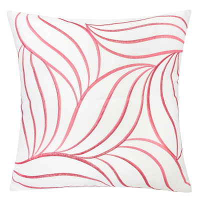 Miya Embroidered Outdoor Throw Pillow