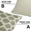 Coussin décoratif en lin imprimé à la main à motif de blocs de feuilles de Betal pour canapé, canapé et décoration intérieure-101758853