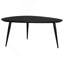 Table basse triangulaire noire en bois massif