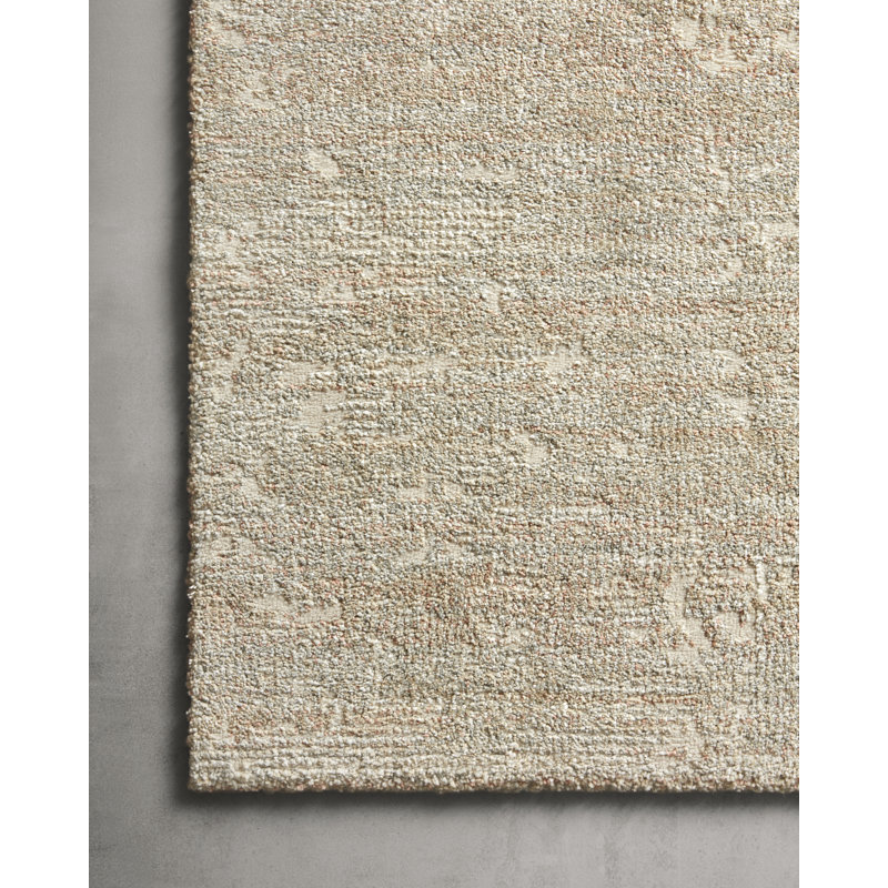 Tapis abstrait coucher de soleil / brume Tergel, Rectangle 3 pi 7 po x 5 pi 7 po