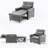 Versatile Rotating Sofa Chair With Hidden Storage For Home Comfort