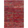 Dexia Cotton Abstract Area Rug in Red