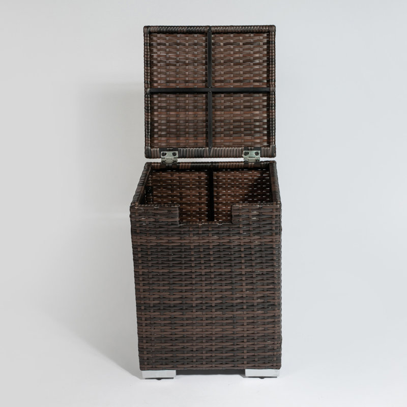 Dark Brown Outdoor Gas Cylinder Cover - Propane Tank With Steel Sparkling 20lbs 16x16x22inch Frame 16x16x22 Inch Storage