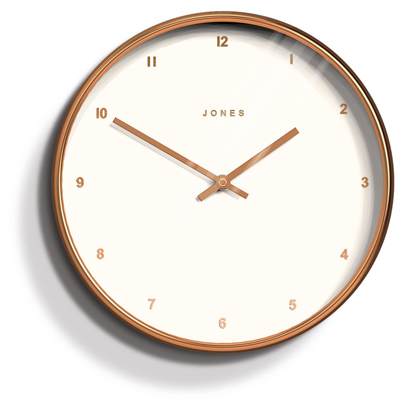 Studio Acrylic Wall Clock, Rose Gold