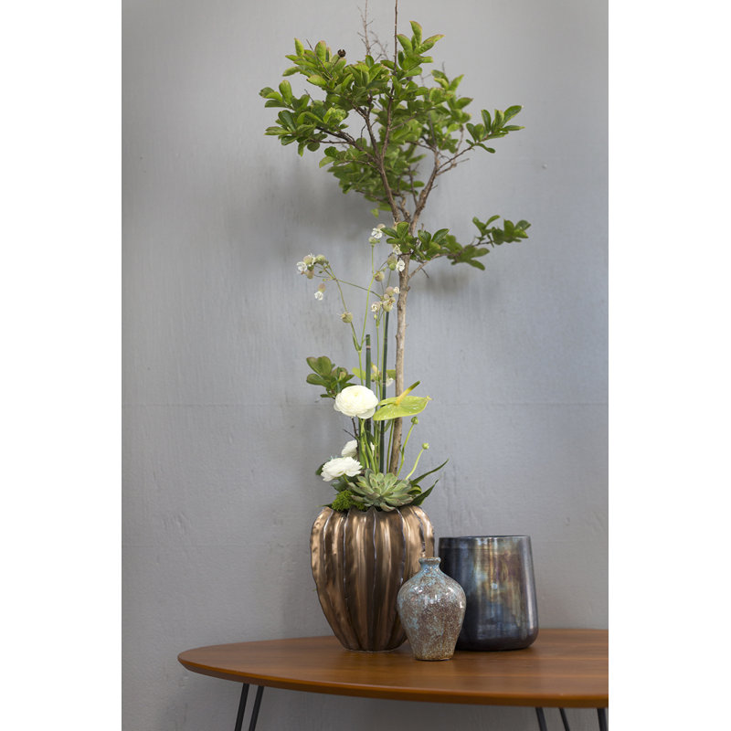 Pot à fleurs en métal Calhuna