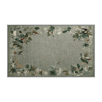Tapis brun lavable à la machine