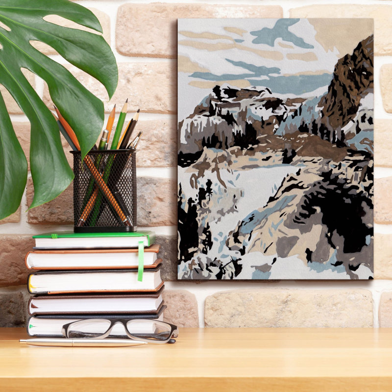  Art mural en toile «Hush Peaks 1» par Melissa Wang, 12 po x 16 po, H 16 po x l 12 po