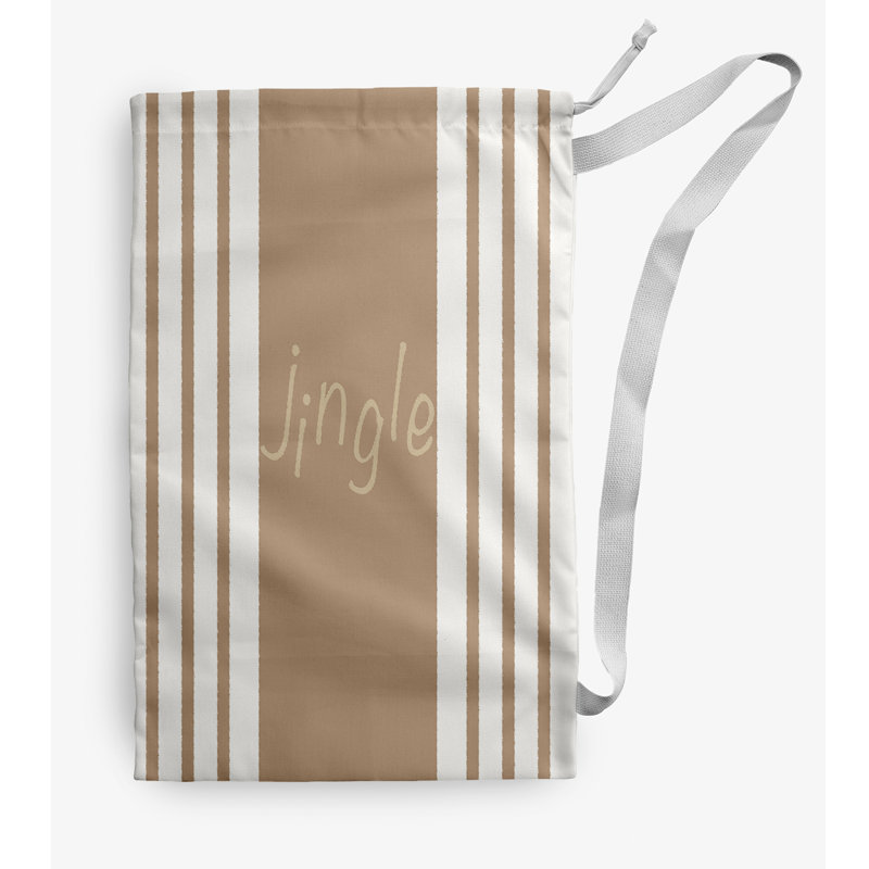 Fabric Laundry Bag with Handles, Medium (36" H x 28" W), Brown