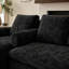 Canapé d'angle en forme de U de 157,5 po de largeur, recouvert de tissu, avec double méridienne, coussins cylindriques et oreillers.-2058984439