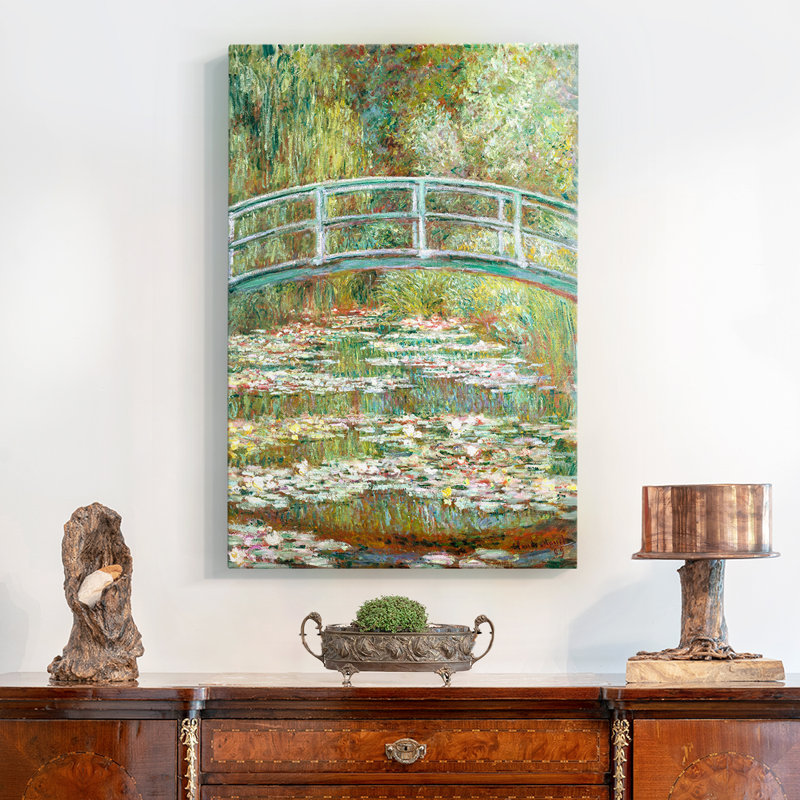Paysage rétro XLV - toile tendue avec châssis, H 37 po x l 25 po