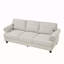 Canapé en tissu rembourré de polyester de 83 po.-1327118900