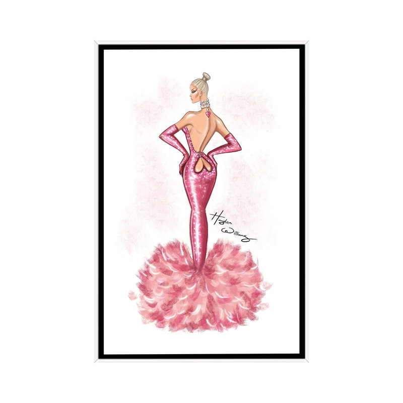 Print, 101.6 cm H x 66.04cm W x 4.445cm D, White