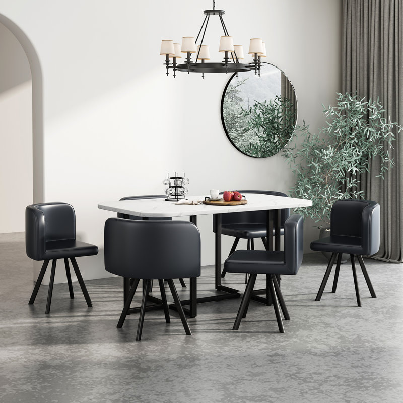 Ensemble repas pour 6 personnes, Noir
