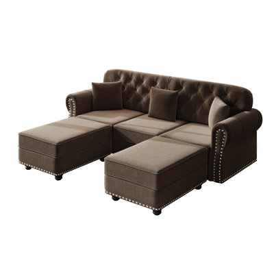 Canapé Chesterfield Mid-Century