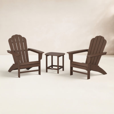 POLYWOOD Country Living Adirondack Chair Set