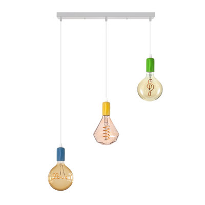 Lukaz 3 - Light Spray Painted Kitchen Island Pendant