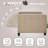 Extra Long Convertible 4 in 1 Sleeper Chair with Pull-Out Mechanism-1124054531