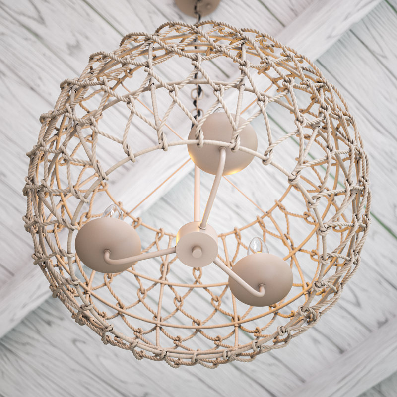 Torus 3-Light Pendant - Tan