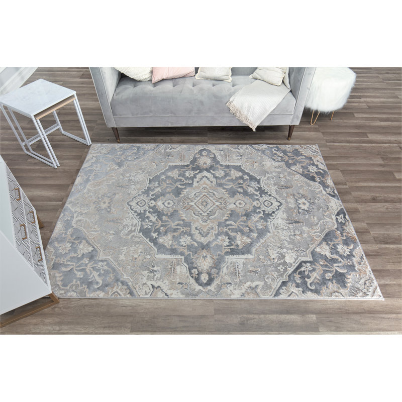 Tapis rétro Elliana, Rectangle 5 pi x 7 pi