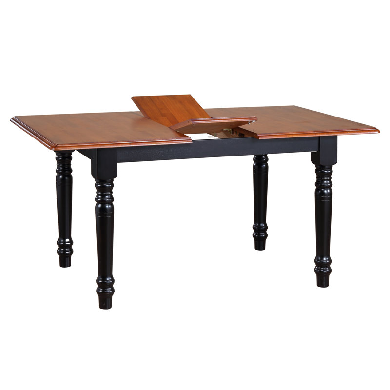 Vastah Oak Dining Table, Antique Black/Cherry