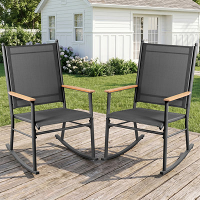 Steel Patio Rocking Chair