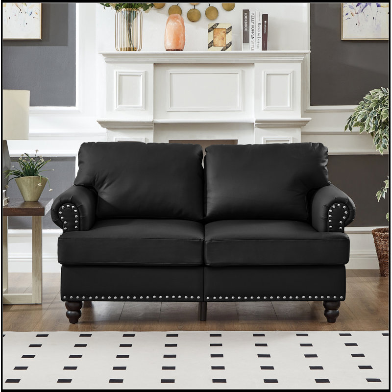 Causeuse de salon 59,5 "Classic, Noir