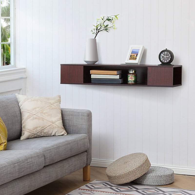 Unfinished Floating TV Stand for TVs up to 50"