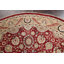 Tapis oriental à motif de teinture unique ivoire / rouge / beige / noir Tabriz noué à la main 8 pi x 8 pi