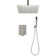 Ceiling Mounted Shower System Combo Set With Handheld And 16"Shower Head