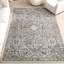 Tapis médaillon pour salle à manger Asmin, gris / ivoire-1734718221