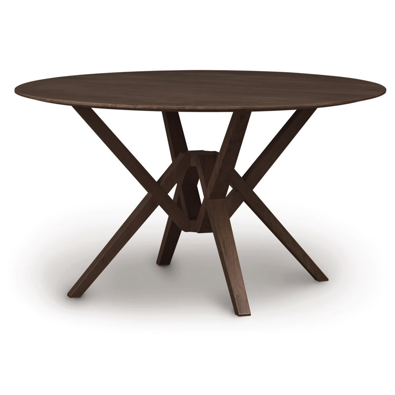 Exeter Round Fixed Top Table, 54" L x 54" W, Smoke Cherry