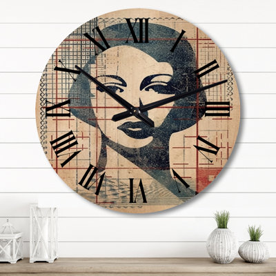 Horloge murale en bois massif Iziah