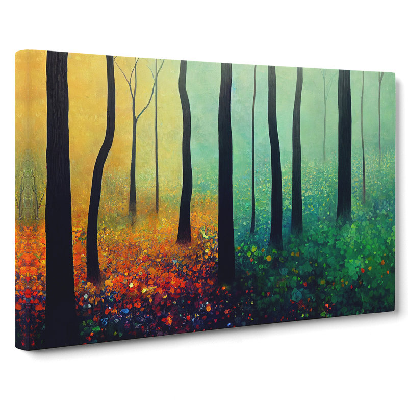 Colourful Forest In Spring Vol.3 - Wrapped Canvas, 35cm H x 50cm W x 3cm D