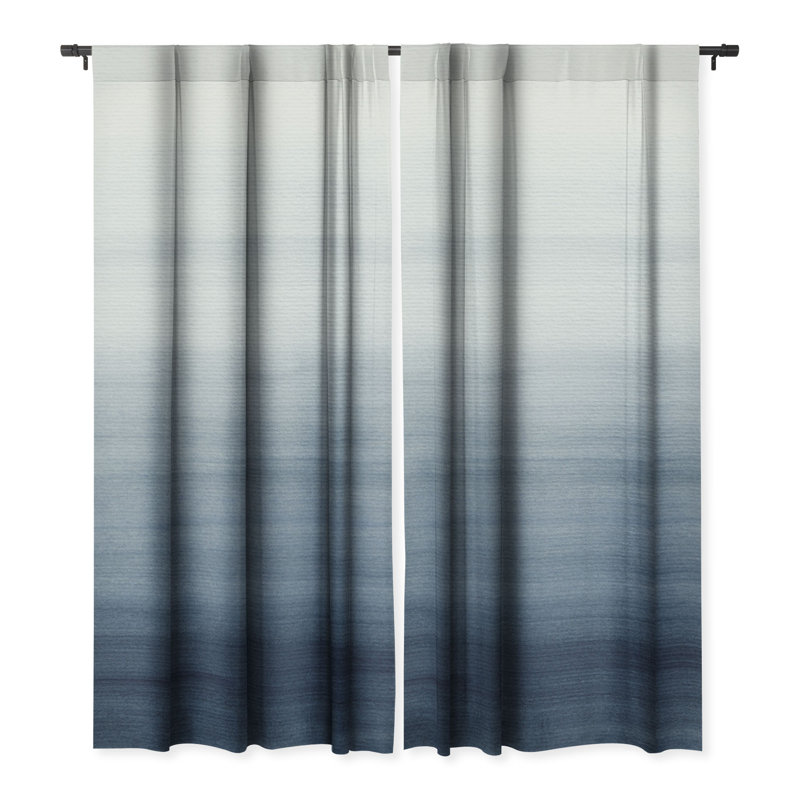 Yigal Blackout Curtain Single Panel, 50" W x 96" L