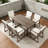 Outdoor Dining Set 5-Piece Outdoor Dining Set Patio Table And Chairs Set with Umbrella Hole-215623290