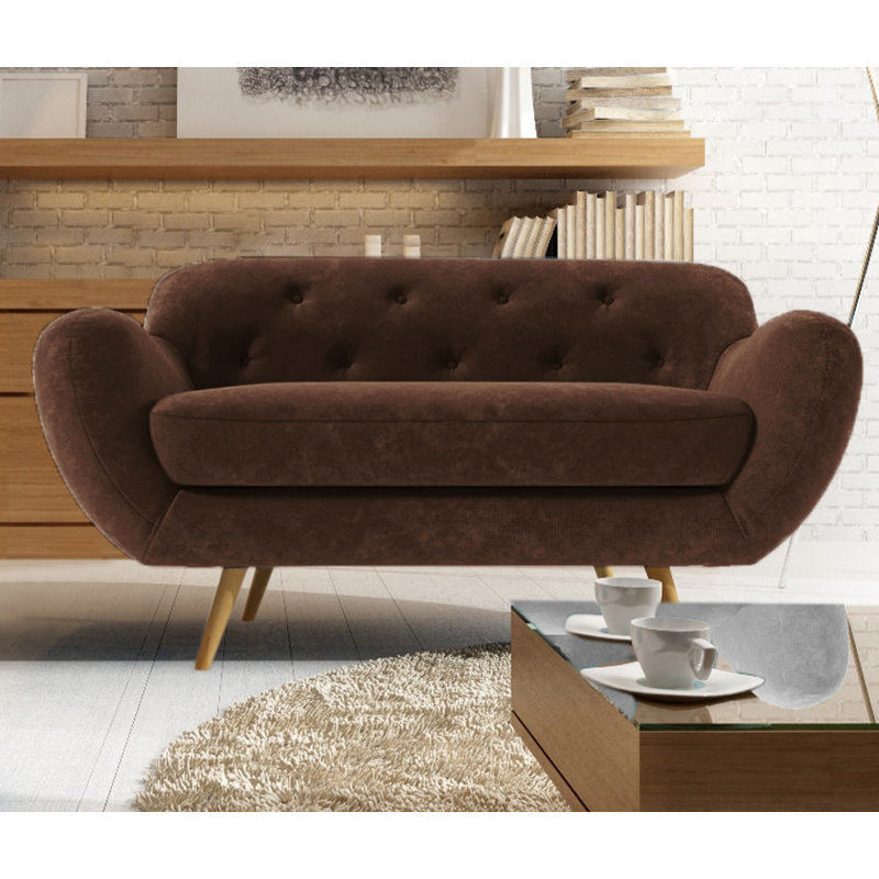 Jefferson 2 Seater Loveseat, Brown
